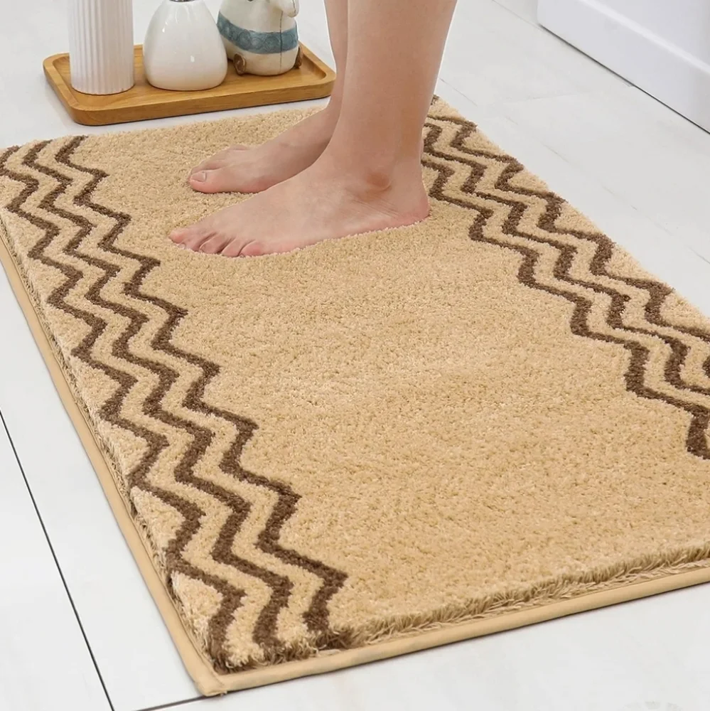 Extra Thick Bath Rug Anti-Slip Bath Mat Soft Plush 17x24 Inches